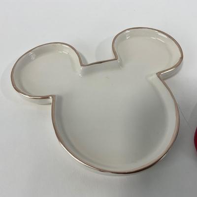 -217- KITCHEN | Mickey Mouse Handmade Spoon & Fork With Tray | Embroidered Mickey Mouse Napkins