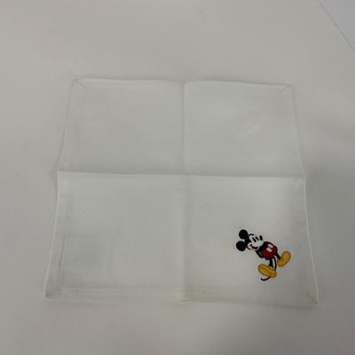 -217- KITCHEN | Mickey Mouse Handmade Spoon & Fork With Tray | Embroidered Mickey Mouse Napkins