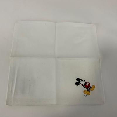 -217- KITCHEN | Mickey Mouse Handmade Spoon & Fork With Tray | Embroidered Mickey Mouse Napkins