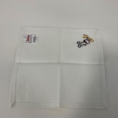 -217- KITCHEN | Mickey Mouse Handmade Spoon & Fork With Tray | Embroidered Mickey Mouse Napkins