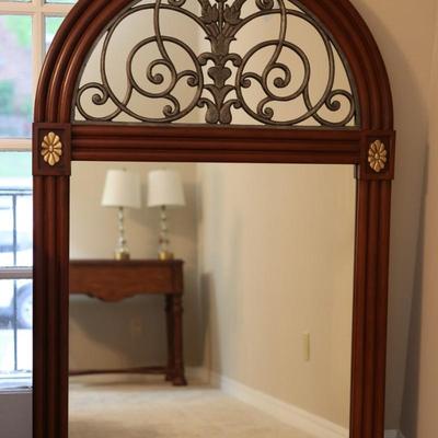 Large Round Top Wall Mirror