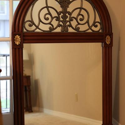 Large Round Top Wall Mirror