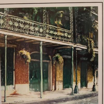 Framed & Signed Print "A Quiet Afternoon in the Quarter"
