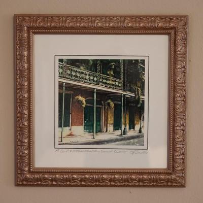 Framed & Signed Print "A Quiet Afternoon in the Quarter"