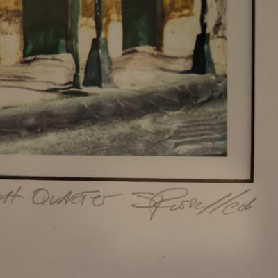 Framed & Signed Print "A Quiet Afternoon in the Quarter"