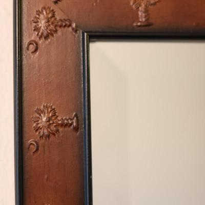 Palm Tree Detailed Wall Mirror