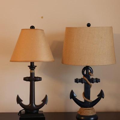 Two Decorative Anchor Lamps