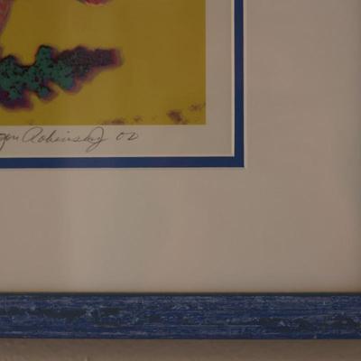 Signed & Numbered Framed Print of "Trigger Fish"