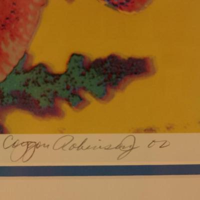 Signed & Numbered Framed Print of "Trigger Fish"