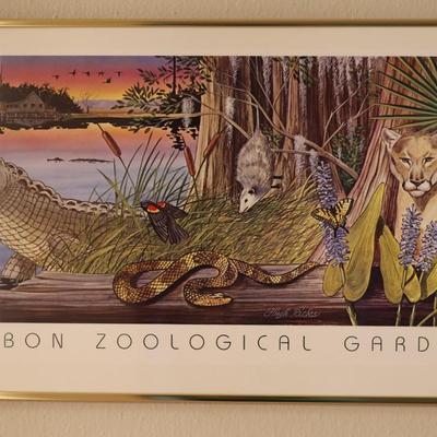 Framed Print of Louisiana Swamp Audubon Zoological
