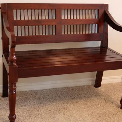 Classic Mahogany Bench