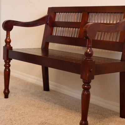 Classic Mahogany Bench