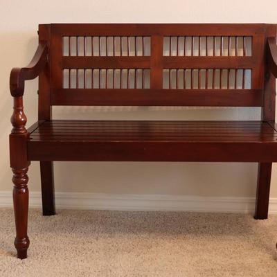 Classic Mahogany Bench