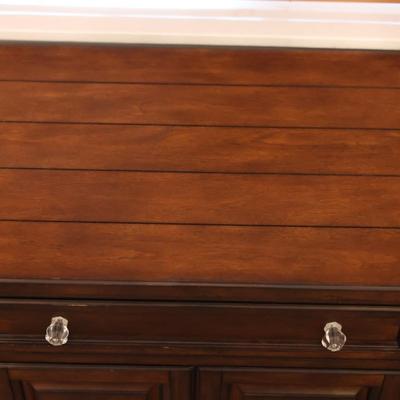 Side Table w/ Cabinets and Drawer (See Description)