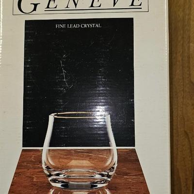 Geneve Bohemia Stemware Bar Glasses 5 styles set of 6 (30 glasses total)