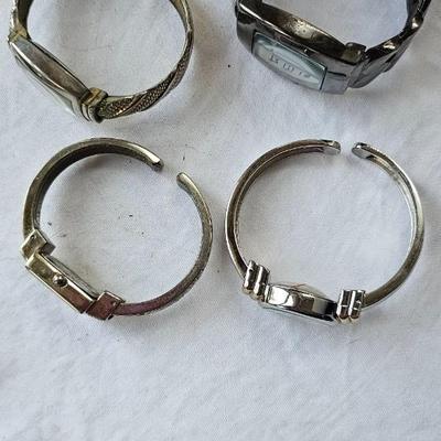 4 vintage Bangle watches lot