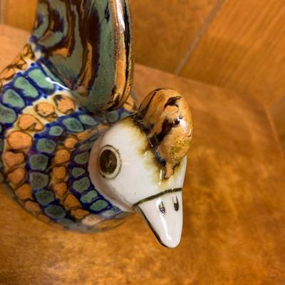Mexican Folk Pottery Rooster Decor