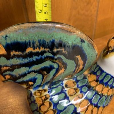 Mexican Folk Pottery Rooster Decor