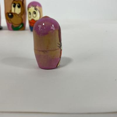 -224- COLLECTIBLE | Hand Painted Disney Russian Doll Nesting Set