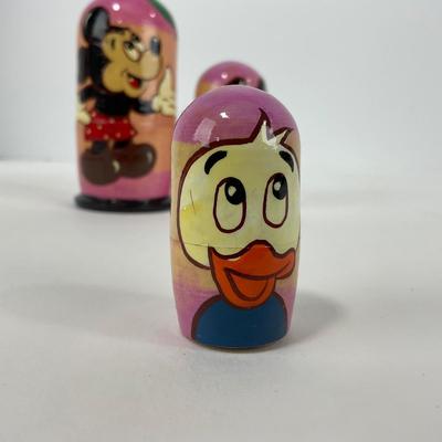-224- COLLECTIBLE | Hand Painted Disney Russian Doll Nesting Set