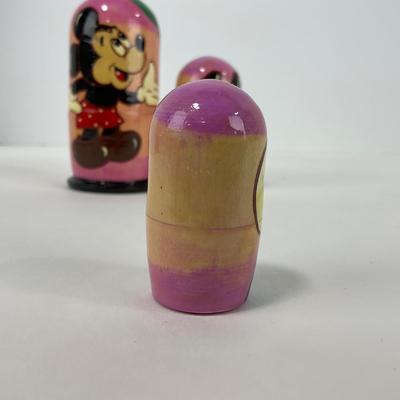 -224- COLLECTIBLE | Hand Painted Disney Russian Doll Nesting Set