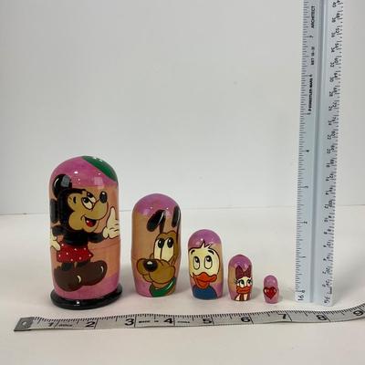 -224- COLLECTIBLE | Hand Painted Disney Russian Doll Nesting Set