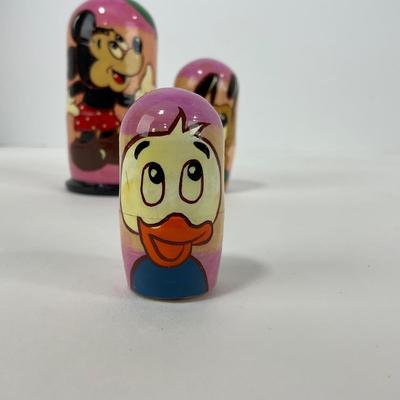 -224- COLLECTIBLE | Hand Painted Disney Russian Doll Nesting Set