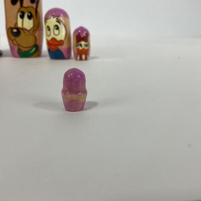-224- COLLECTIBLE | Hand Painted Disney Russian Doll Nesting Set