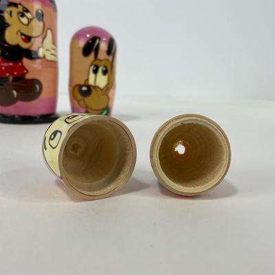 -224- COLLECTIBLE | Hand Painted Disney Russian Doll Nesting Set