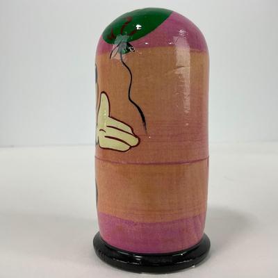 -224- COLLECTIBLE | Hand Painted Disney Russian Doll Nesting Set