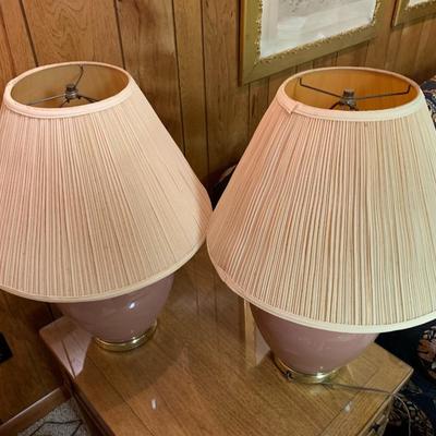 Pair of Vintage ginger jar lamps,