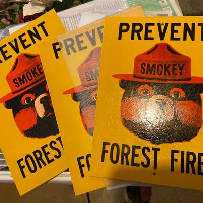 NEW Smokey the Bear Signs