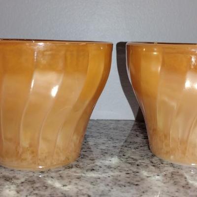 Orange Glass Dishes
