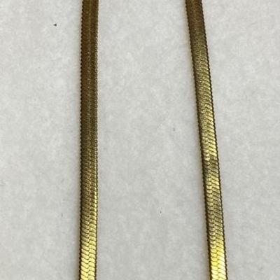 14†goldtone stainless steel necklace