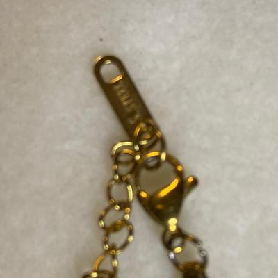 14†goldtone stainless steel necklace