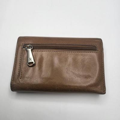 Hobo International Brown Leather Trifold Wallet
