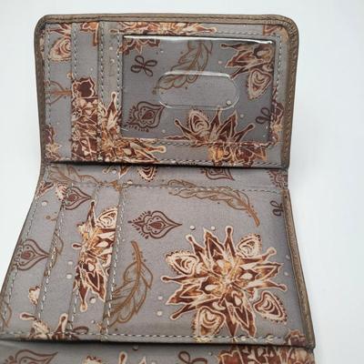 Hobo International Brown Leather Trifold Wallet