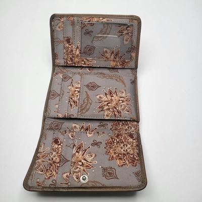 Hobo International Brown Leather Trifold Wallet