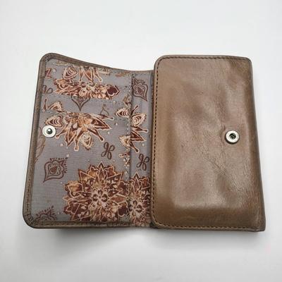 Hobo International Brown Leather Trifold Wallet