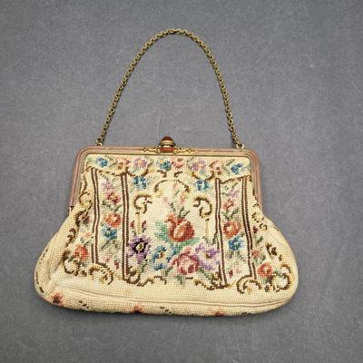 Small Antique Petit Point Purse