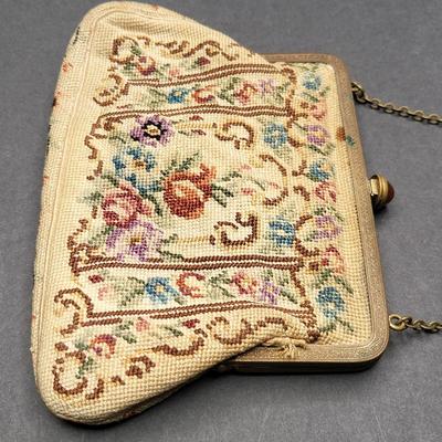 Small Antique Petit Point Purse