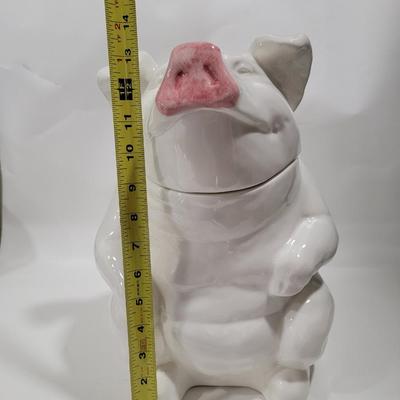 HUGE Vintage N.S. Gustin Co. Pig cookie jar