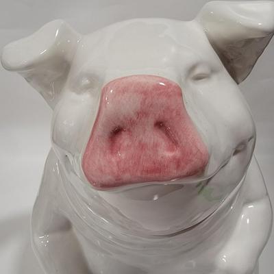 HUGE Vintage N.S. Gustin Co. Pig cookie jar