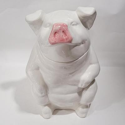 HUGE Vintage N.S. Gustin Co. Pig cookie jar