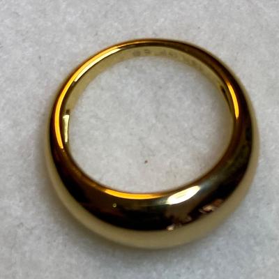 Goldtone dome band - size 5.5