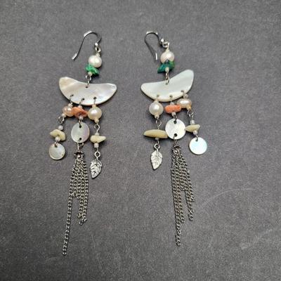 Genuine Pearl Dangle Earrings