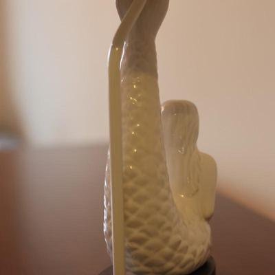 White Ceramic Mermaid Lamp