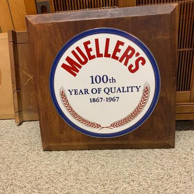 Mueller's Macaroni Company Wall sign