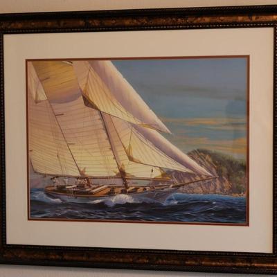 Framed Nautical Print