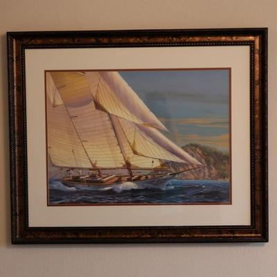 Framed Nautical Print